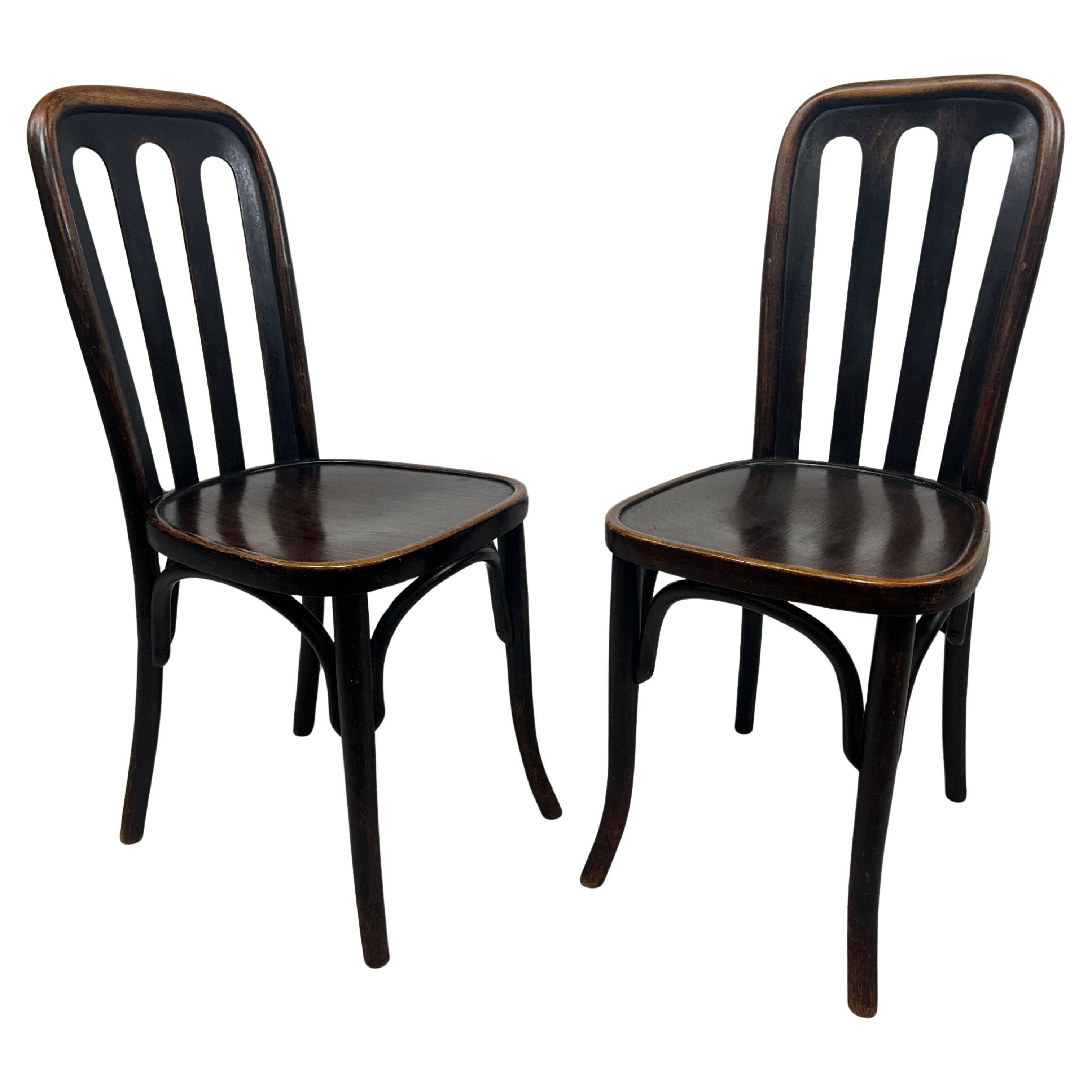 Dining chairs Secession No. 413 by Josef Hoffmann for Thonet