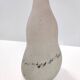 Handmade Scavo Glass Bottle / Vase by Luigi Mellara, Italy