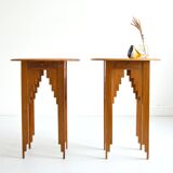 Pair of Art Deco bedside tables / Consoles 1930