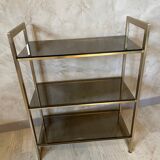 Glass and brass shelf