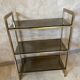 Glass and brass shelf