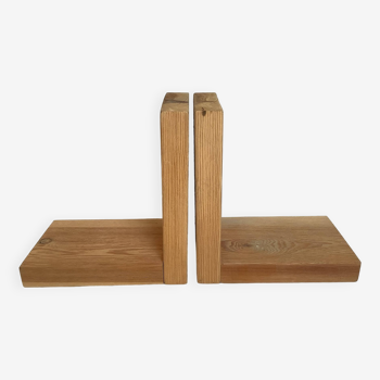 Pair of Scandinavian wooden bookends