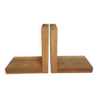 Pair of Scandinavian wooden bookends
