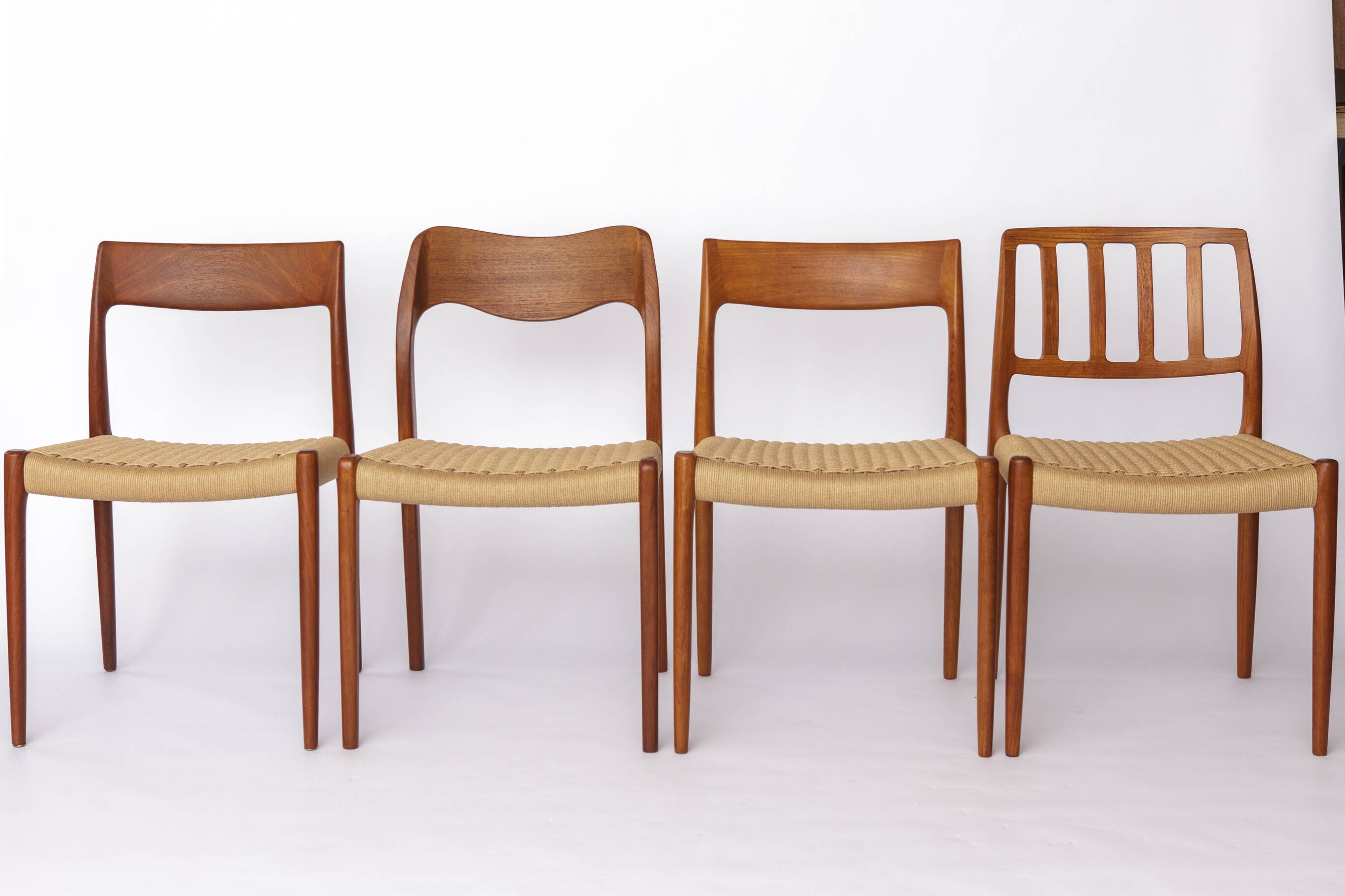 1 of 12 Niels Otto Møller Chair Model 75 in Teak – 1950s