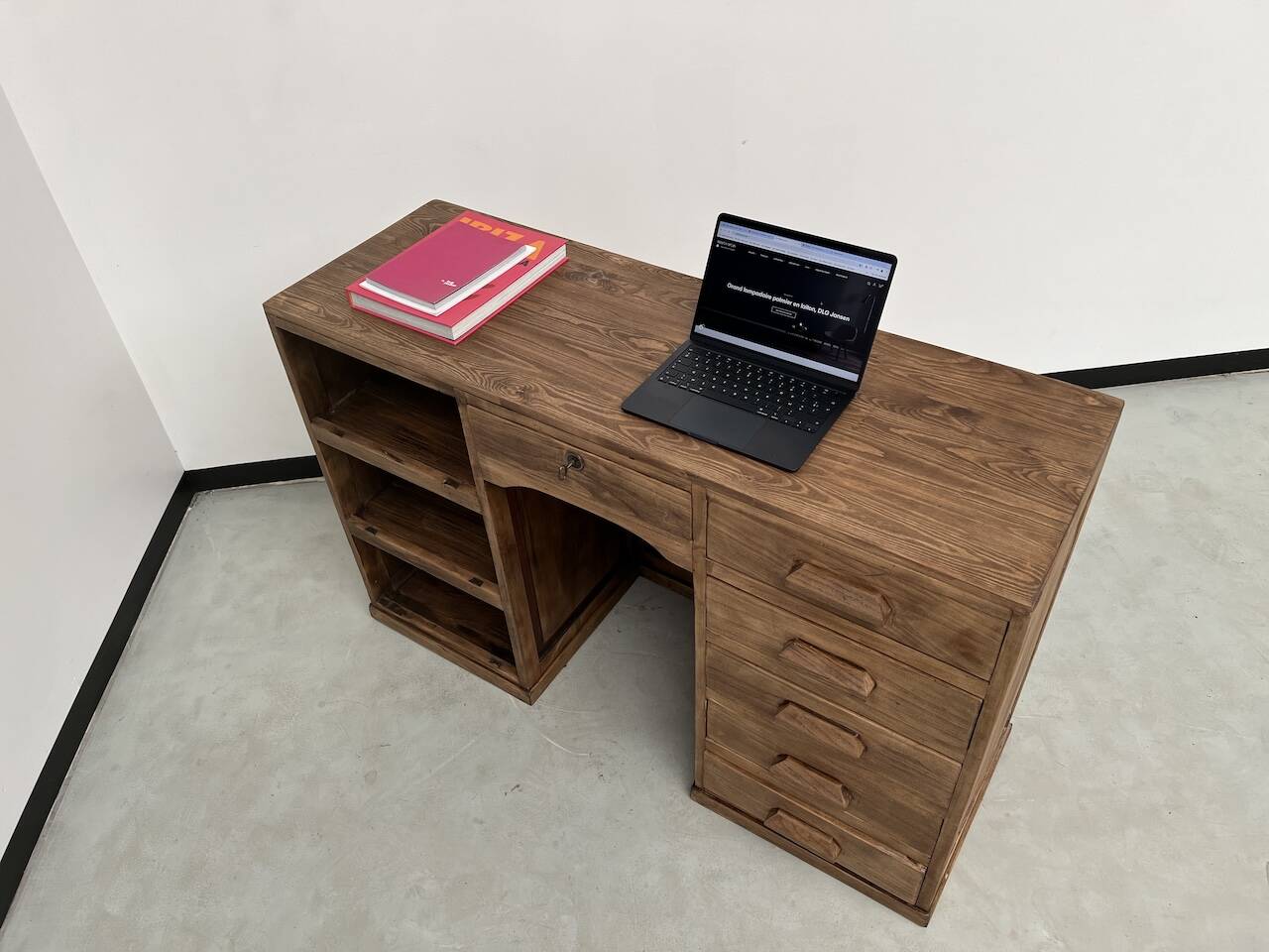 Old trade counter with drawers