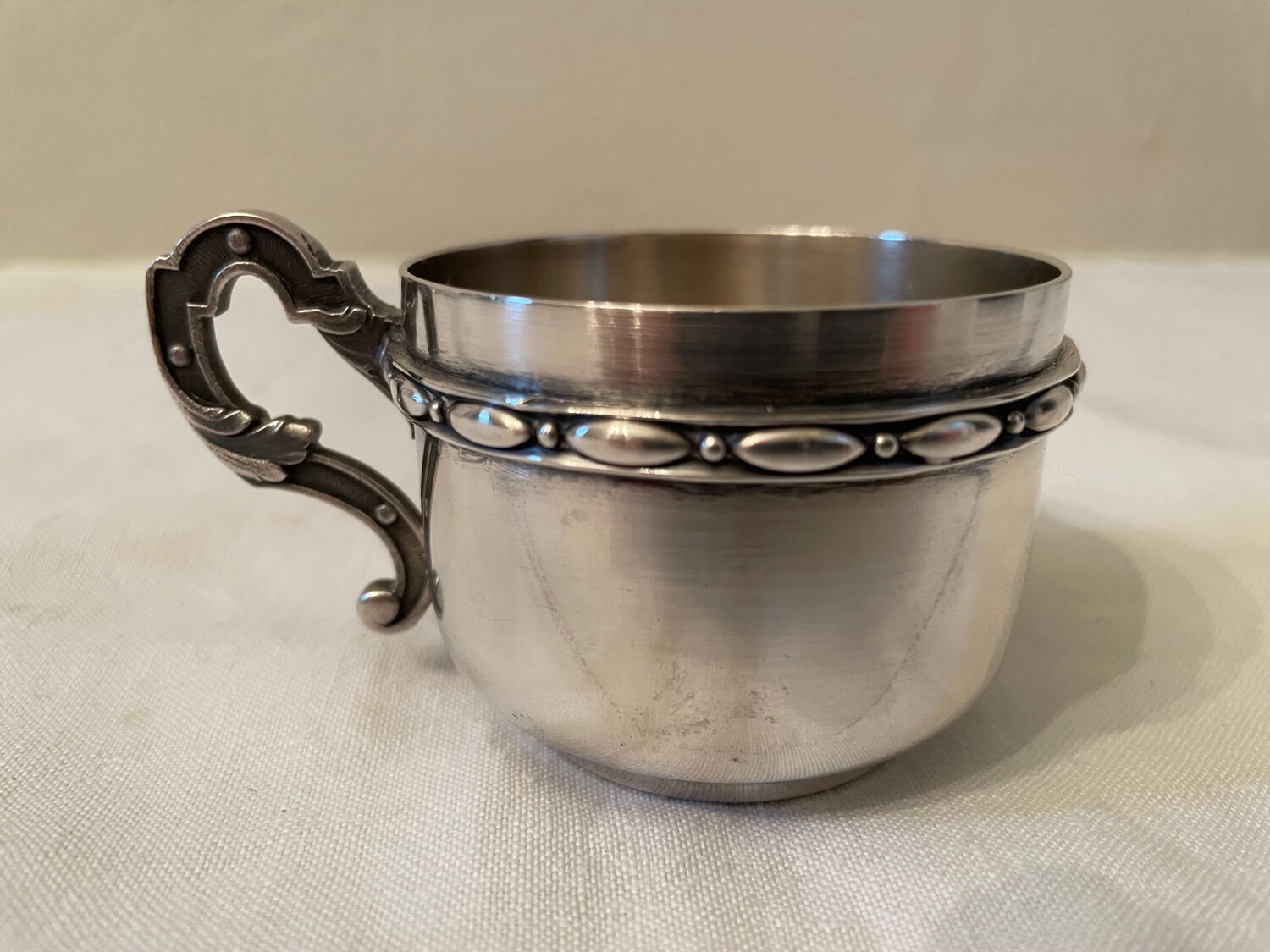 Silver metal cup