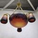 Suspension in art deco glass paste