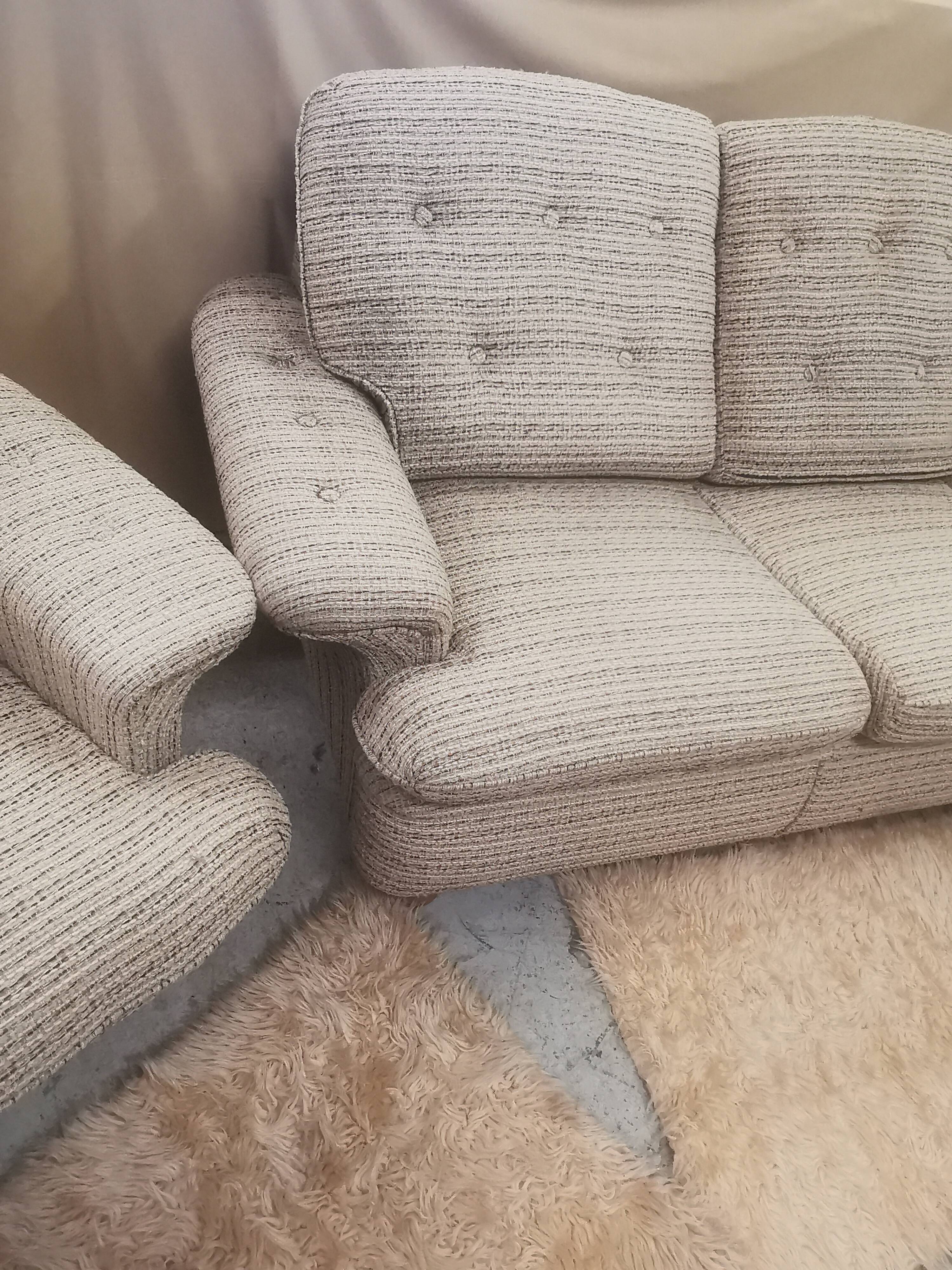 Sofa bed and armchair