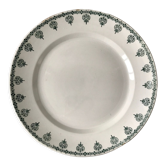 Plat rond Terre de Fer Saint-Amand fin XIXème