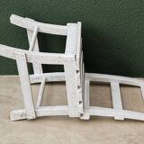 Chaise enfant lattée blanche
