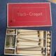 Antique wooden table croquet set