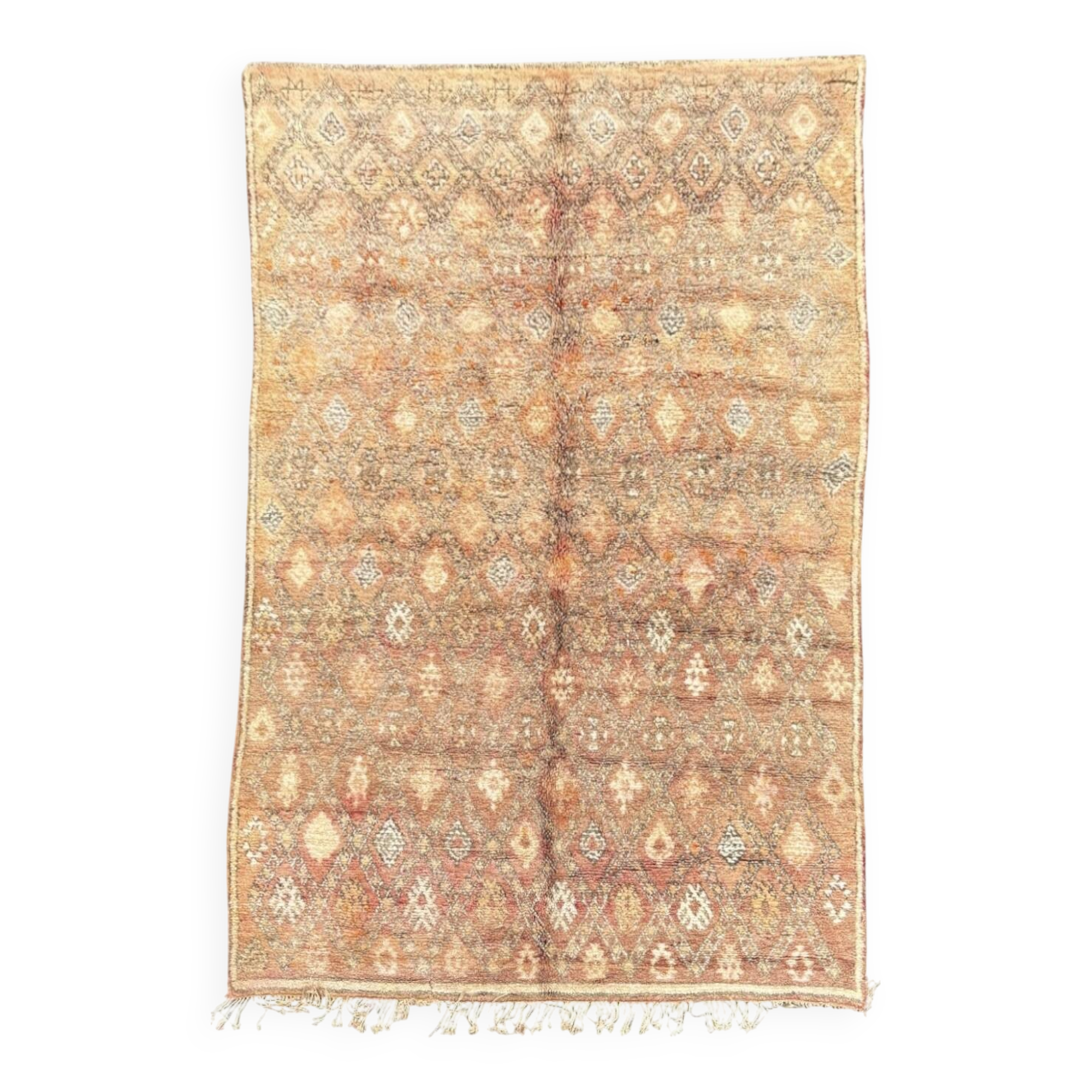 Bohemian Chic Moroccan Handcrafted Wool Rug