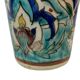Iznik, glass goblet in polychrome faience Turkey 19th century