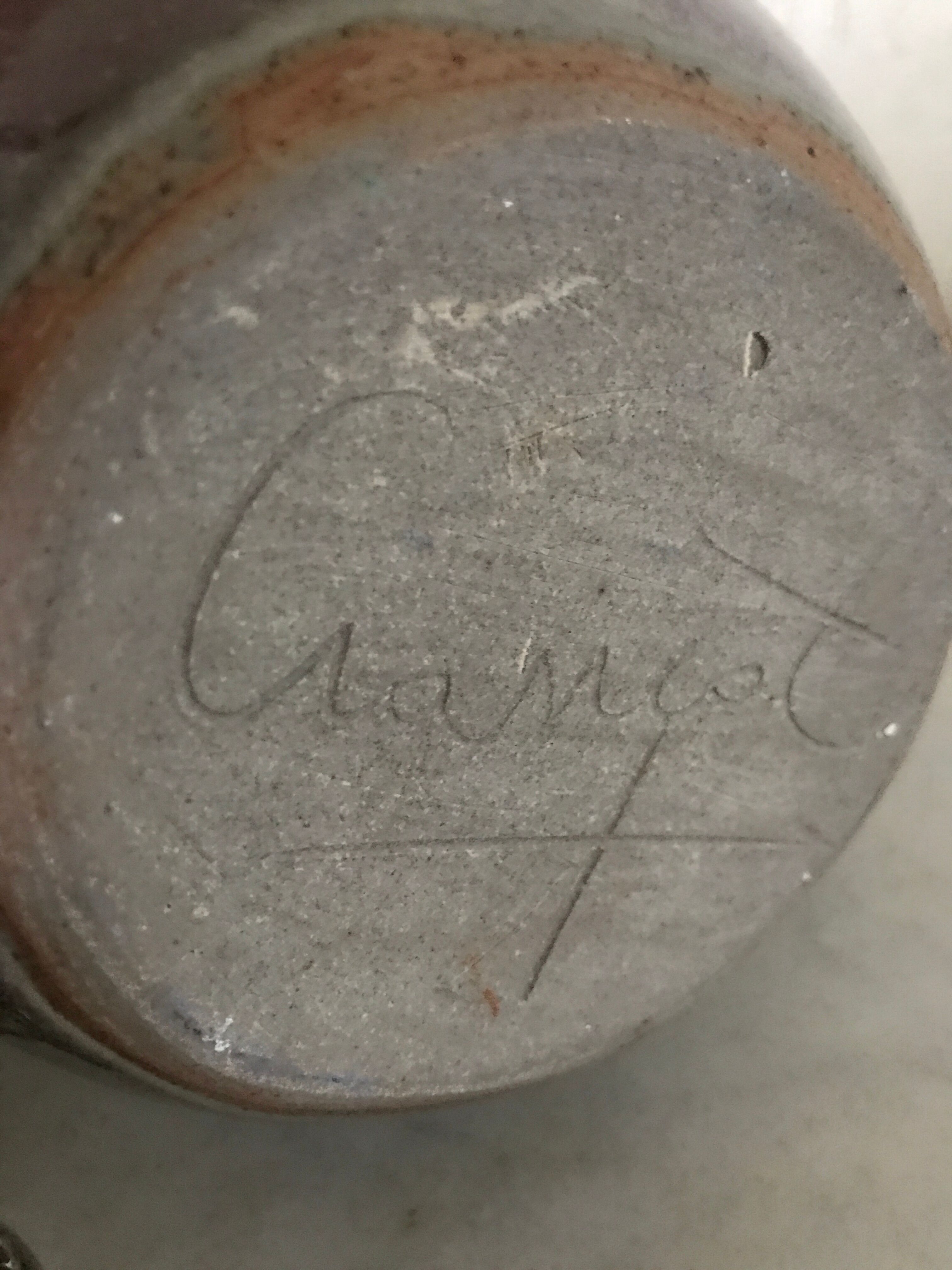 Vase ball in Crancot enamelled sandstone