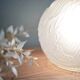 Art Deco table lamp with flowers and leaves
