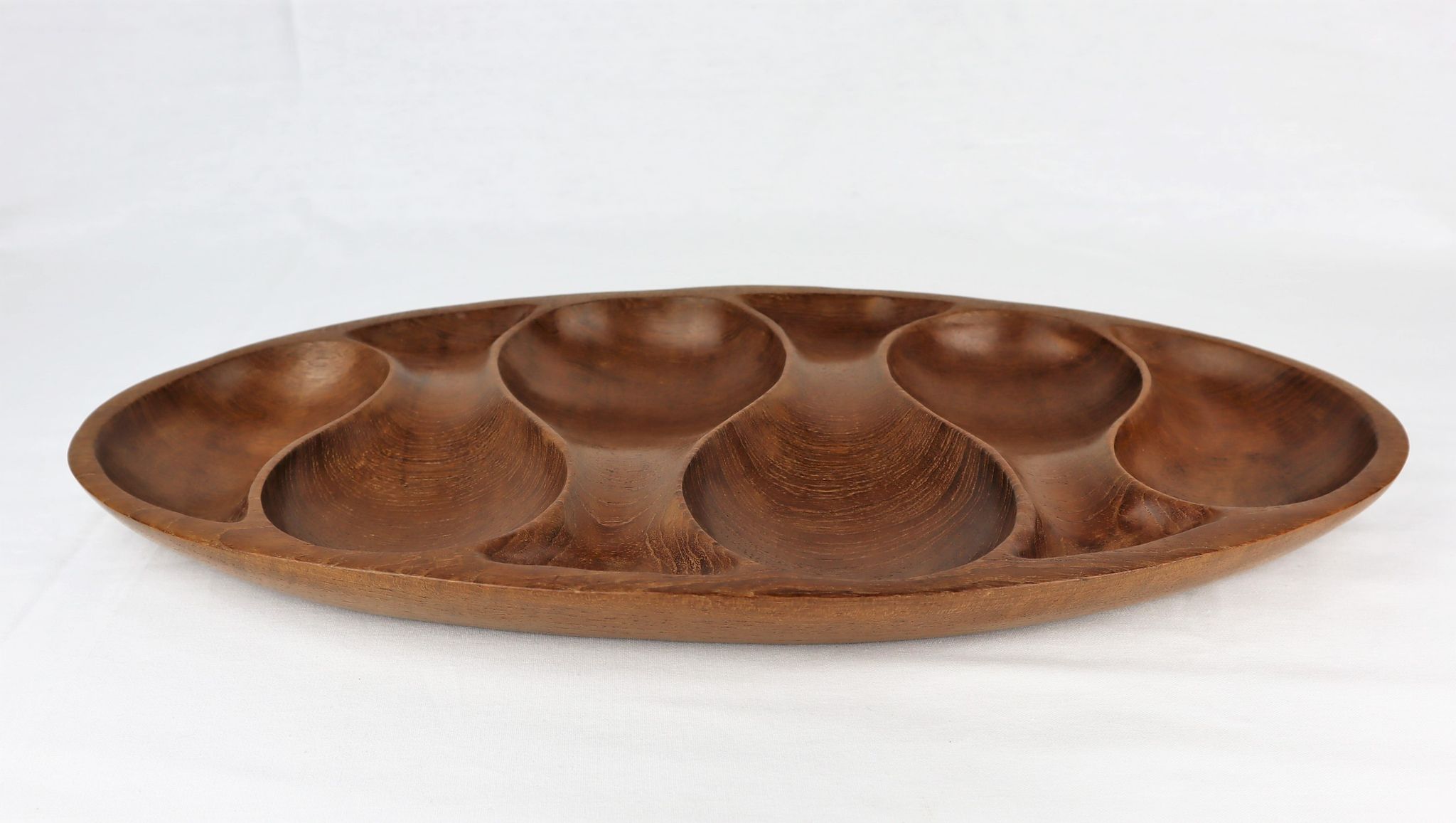Plateau en teck Laur Jensen vintage 1960