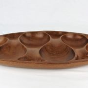 Plateau en teck Laur Jensen vintage 1960