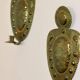Mid-Century Swedish Wall Sconces in Antique Brass