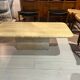 Travertine coffee table