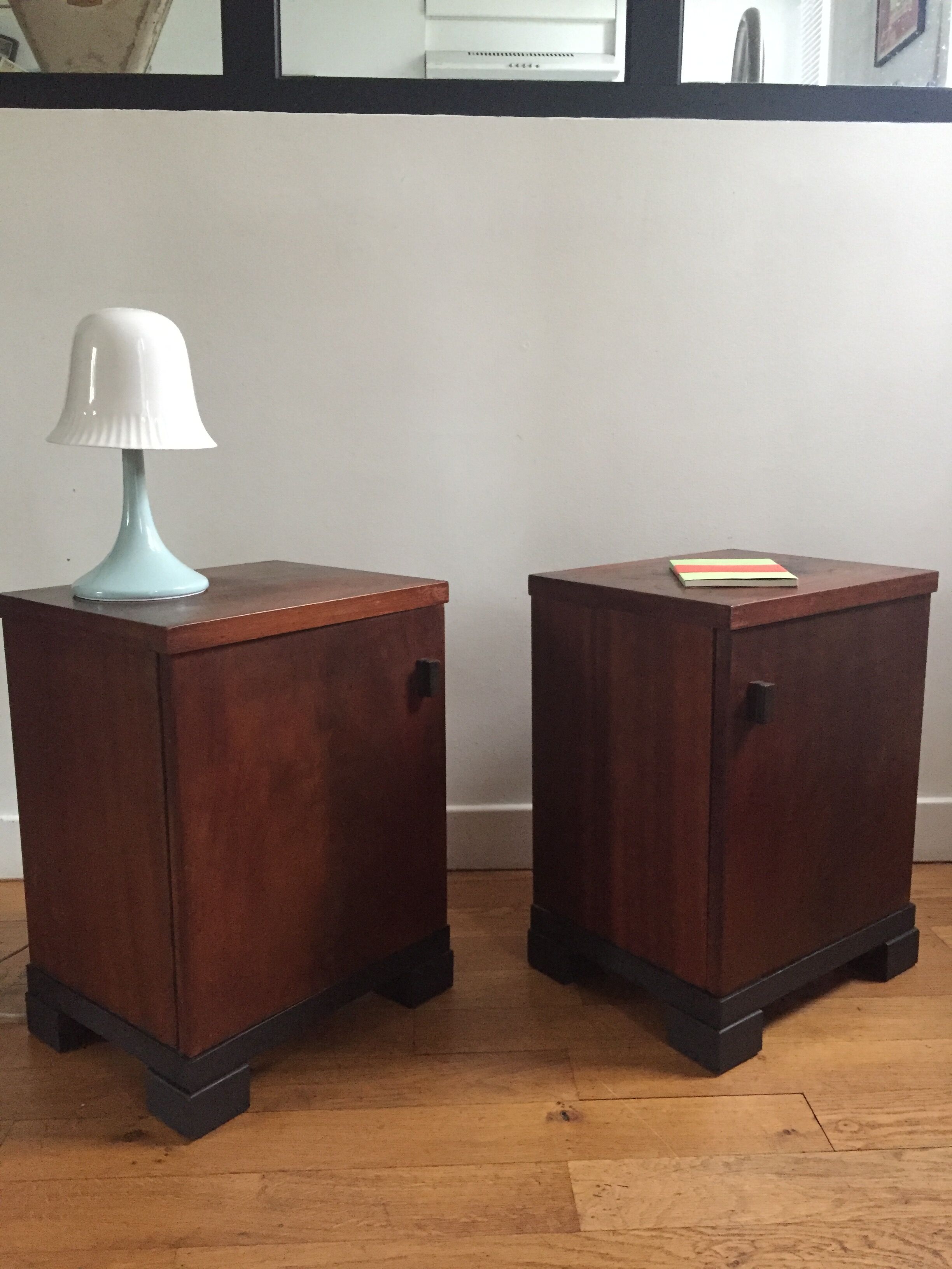 Pair of art deco nightstands