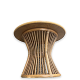 Large rattan garden table