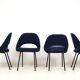 4 chairs "conference" by Eero Saarinen knoll international 1960's