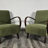 Armchairs by Jindrich Halabala, 1940s, Set of 2