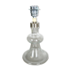 danish modern clear glass Table Light base by HOLMEGAARD, Denmark 1970s