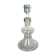 danish modern clear glass Table Light base by HOLMEGAARD, Denmark 1970s