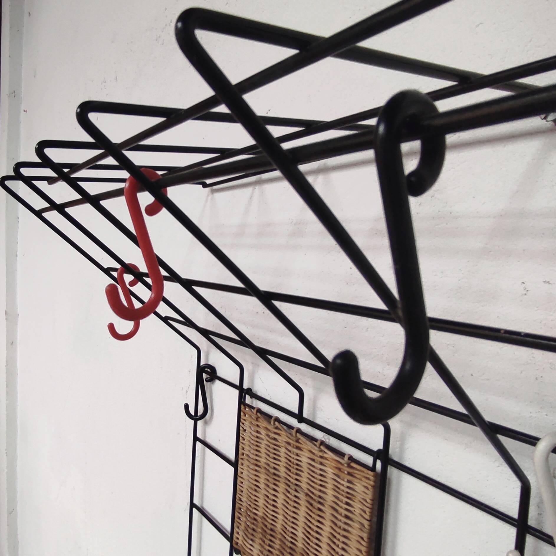 Wall-mounted coat rack, 1960