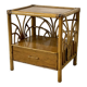 Table de chevet en rotin vintage 60's