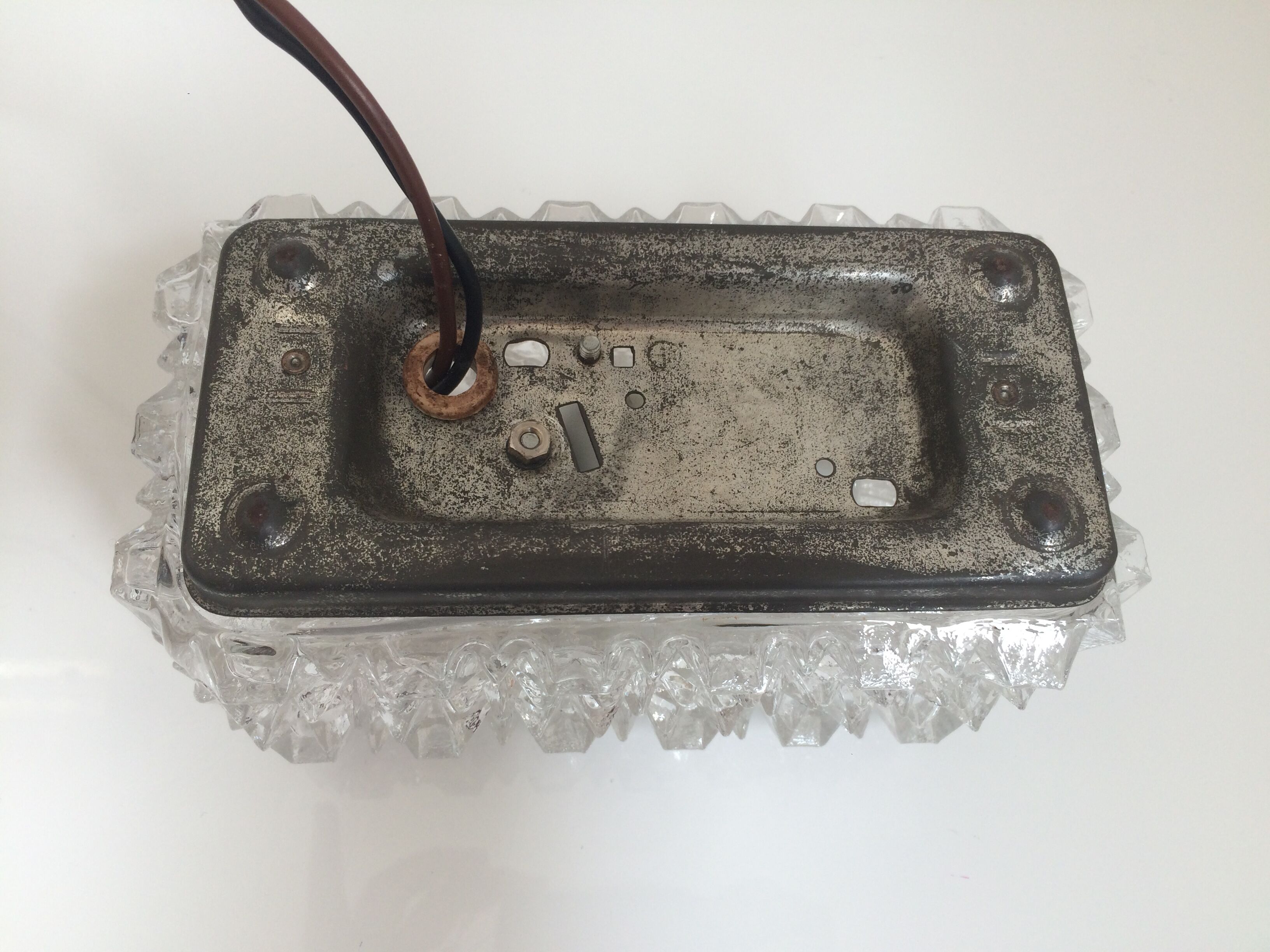 Ceiling light 50s glass