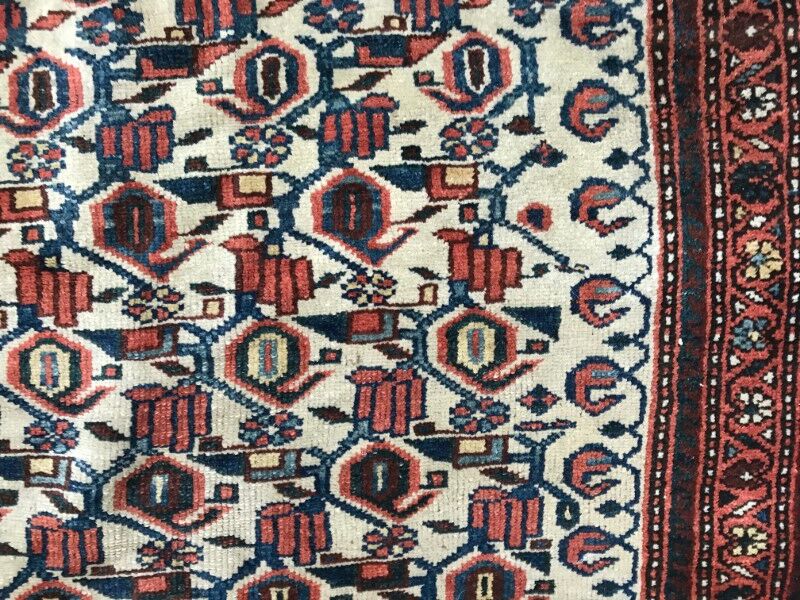 Carpet old persian kurdish done hand 117 x 185 cm