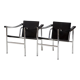 Fauteuil cuir lc1 par le Corbusier pour Cassina