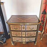Small St Louis XIV curved chest of drawers Maison Jansen