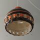 Vintage ceramic pendant lamp Fat Lava Germany 60s