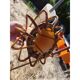 Suspension vintage en rotin