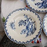6 deep plates from Gien Chardon series