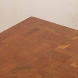 Rectangular dining table, wooden top, 1980.