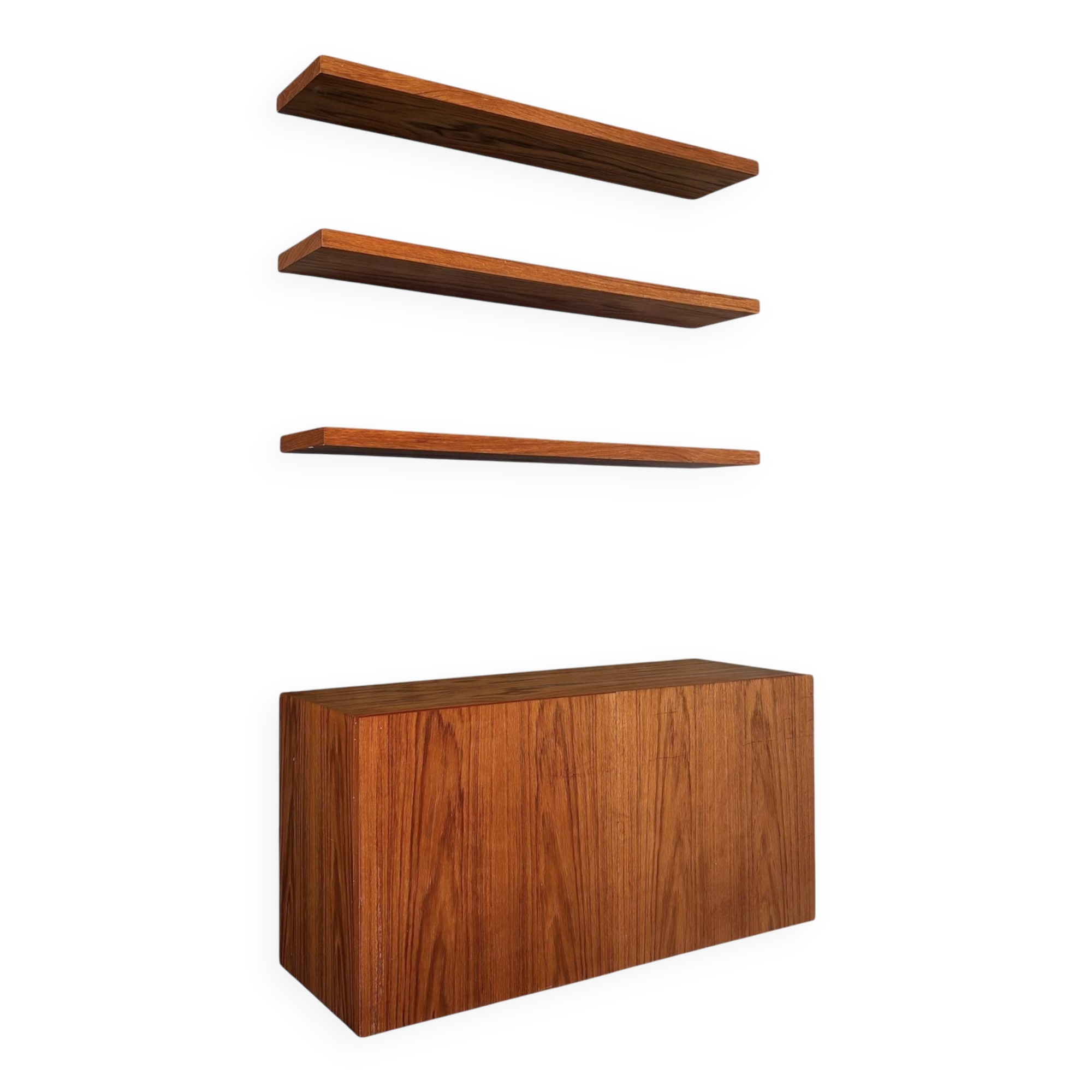 Vintage teak wall unit, 1960s