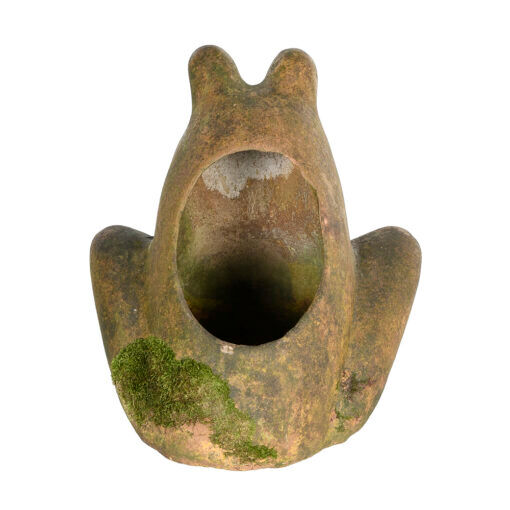 Cement toad pot cover