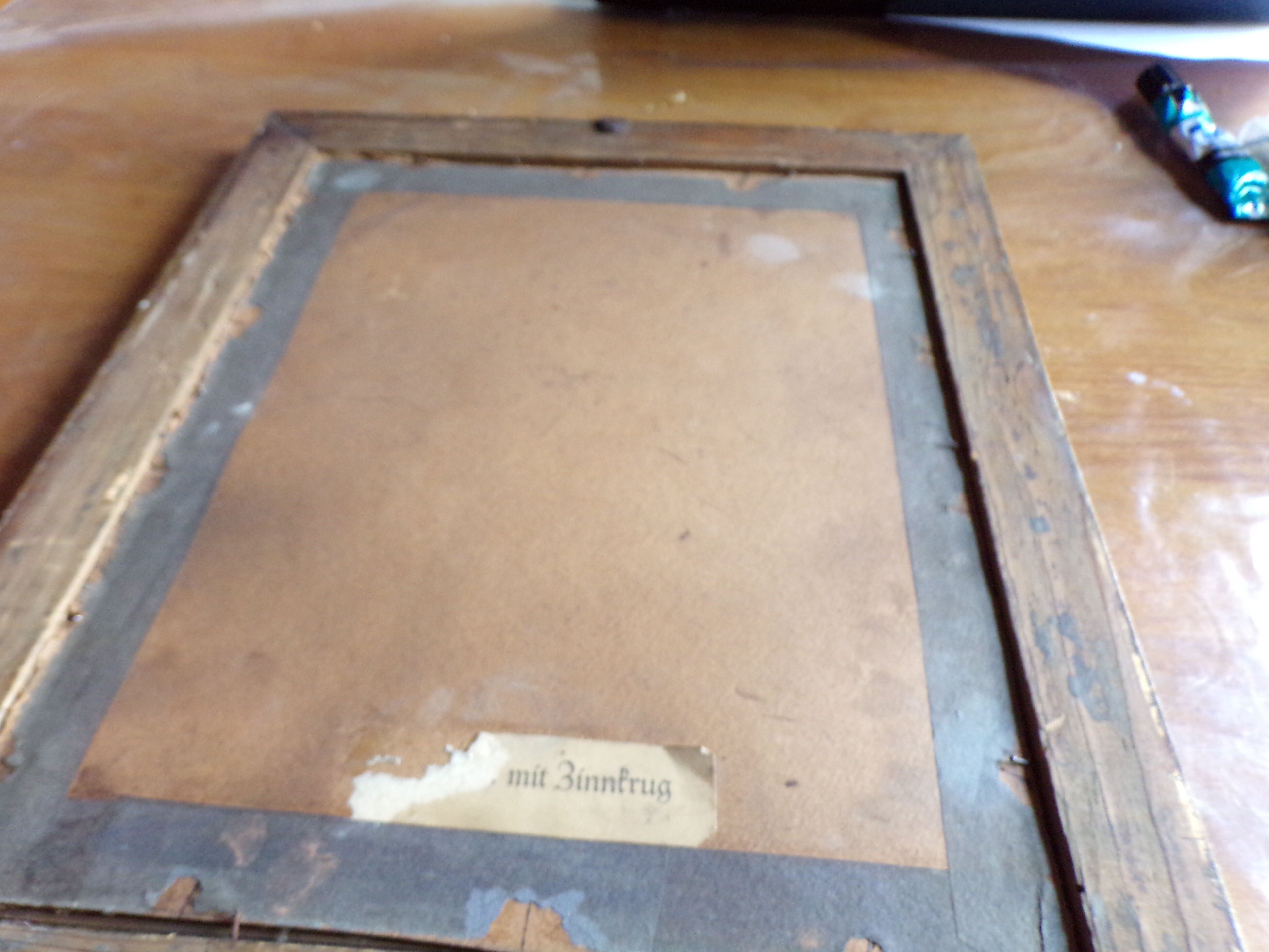 Old still life watercolor signed