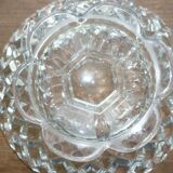 Cut on crystal piedouche signed Baccarat