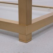 Brass and Glass Etagere or bookcase . Italy 1970s
