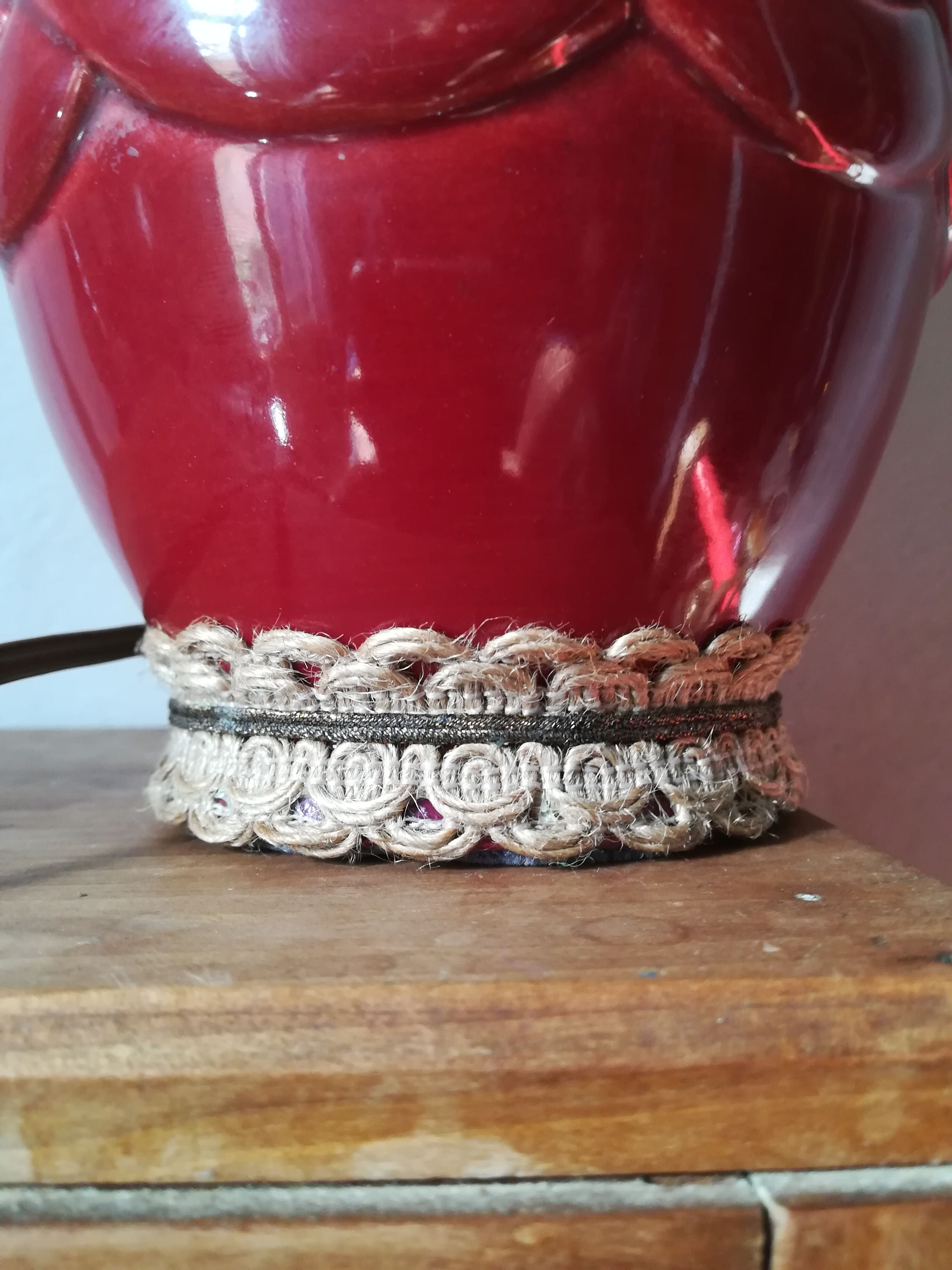 Bohemian lamp in earthenware