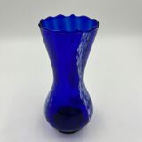 Blue and white glass vase