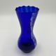 Blue and white glass vase