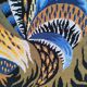 handmade "Aurore" rooster tapestry from the 1970s