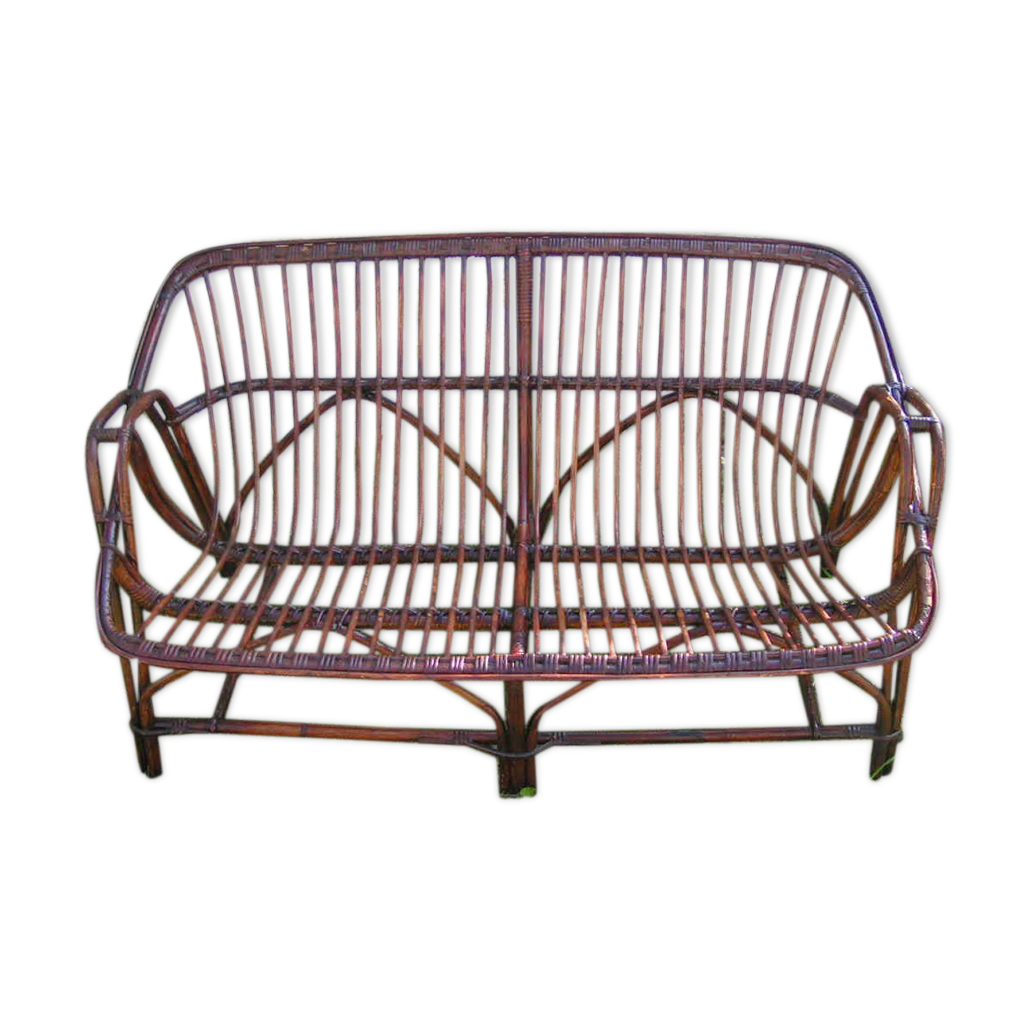 Rattan bench