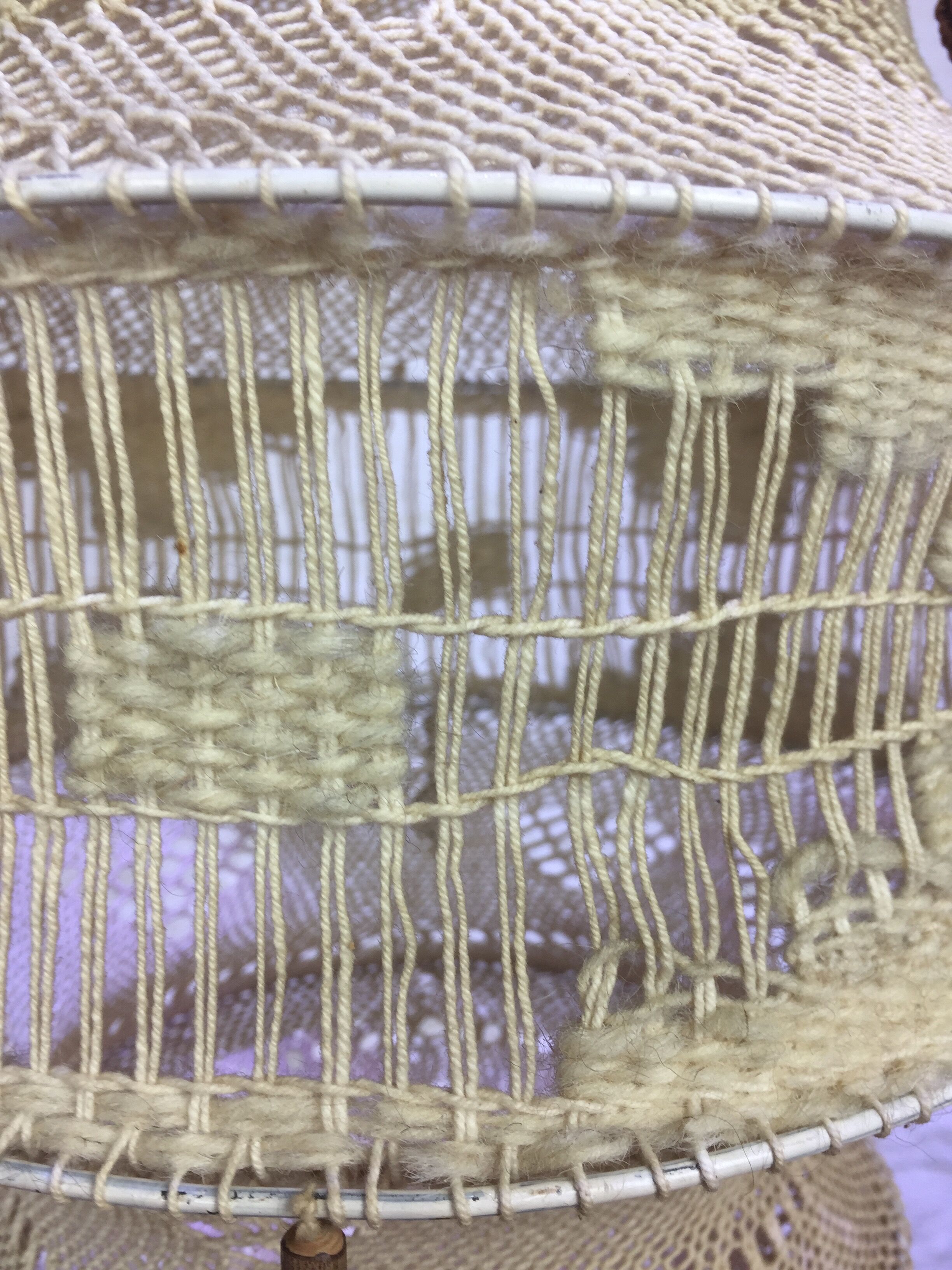 Macramé suspension 60s/70s